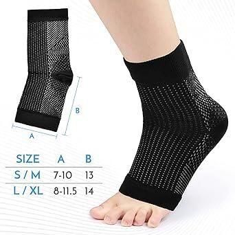 Swelling Arch Heel Socks yoga sport protect socks Pack of 2