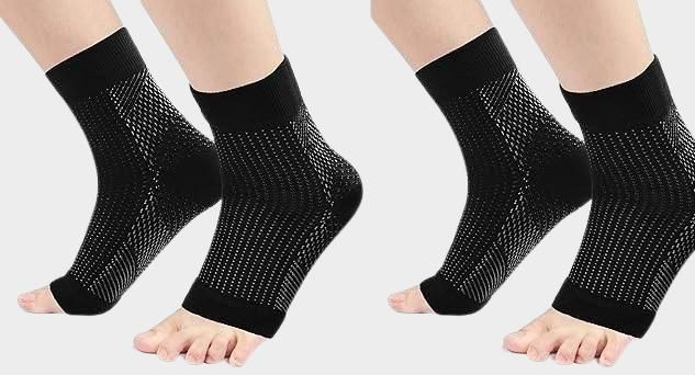 Swelling Arch Heel Socks yoga sport protect socks Pack of 2